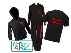 ACS Dance Centre branded garments